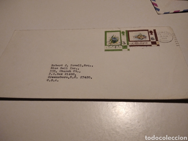 Sellos: Sobre sellos Gibraltar - Foto 1