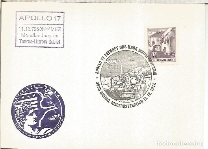 Sellos: AUSTRIA GMUND APOLLO 17 LUNA MOON LANDING SPACE ESPACIO ROVER LUNAR COCHE CAR