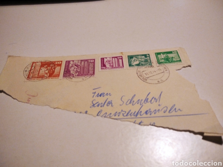 Sellos: Papel con sellos DDR - Foto 1
