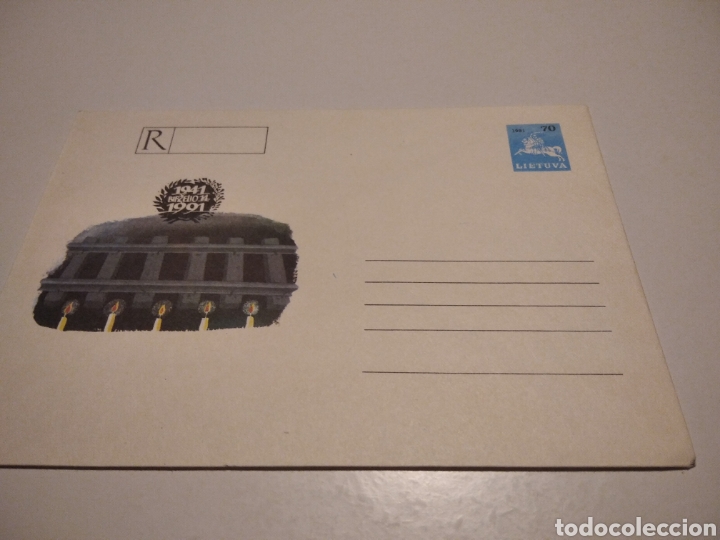 Sellos: Sobre entero postal Lituania - Foto 1