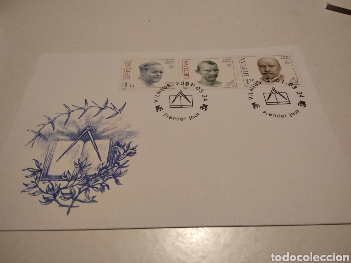 Sellos: Sobre primer d&iacute;a Lituania - Foto 1