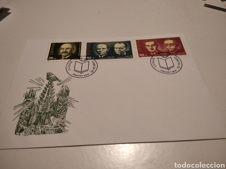 Sellos: Sobre primer d&iacute;a Lituania - Foto 1