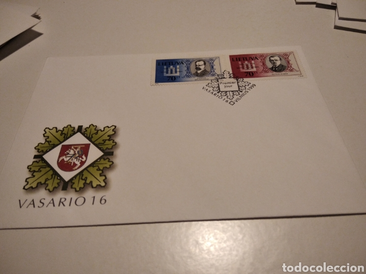 Sellos: Sobre primer d&iacute;a Lituania - Foto 1
