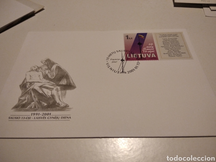 Sellos: Sobre primer d&iacute;a Lituania - Foto 1