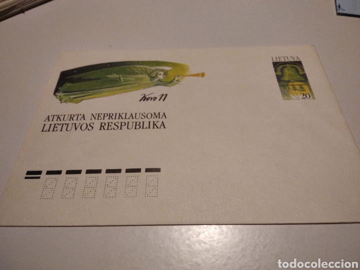 Sellos: Sobre entero postal Lituania - Foto 1
