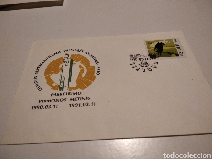 Sellos: Sobre primer d&iacute;a Lituania - Foto 1