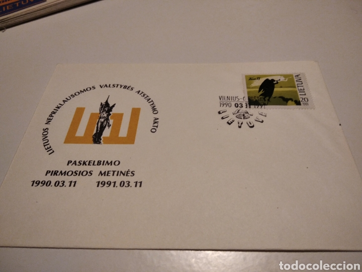 Sellos: Sobre primer d&iacute;a Lituania - Foto 1