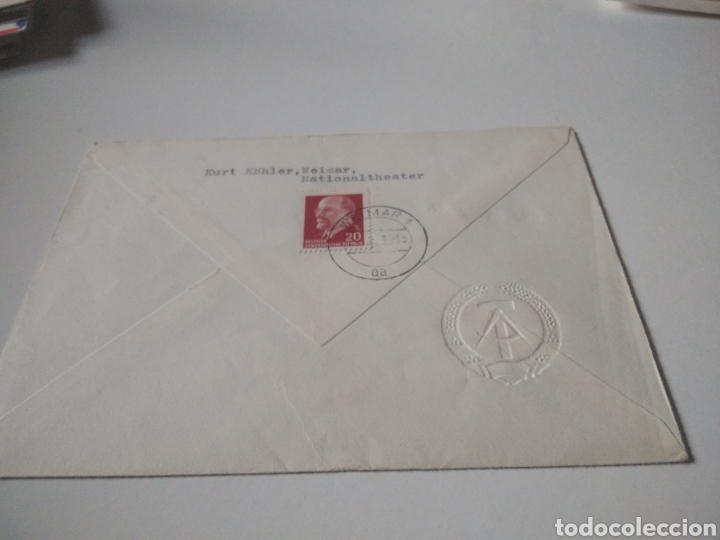 Sellos: Sobre sellos DDR cu&ntilde;o relieve - Foto 2