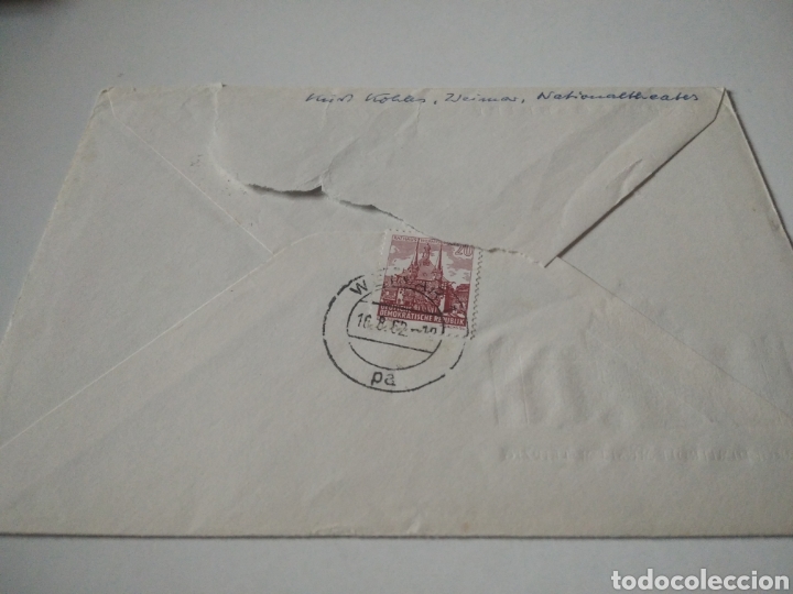 Sellos: Sobre primer d&iacute;a DDR Dimitroff museo - Foto 2