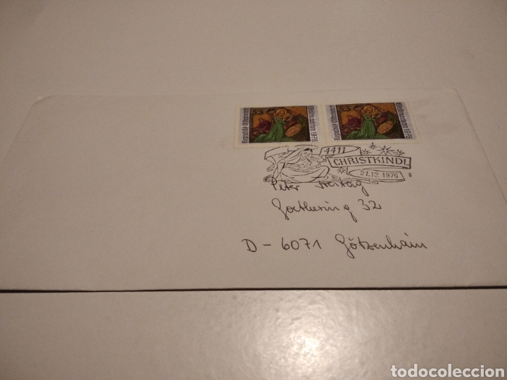 Sellos: Sobre sellos Austria Navidad - Foto 1