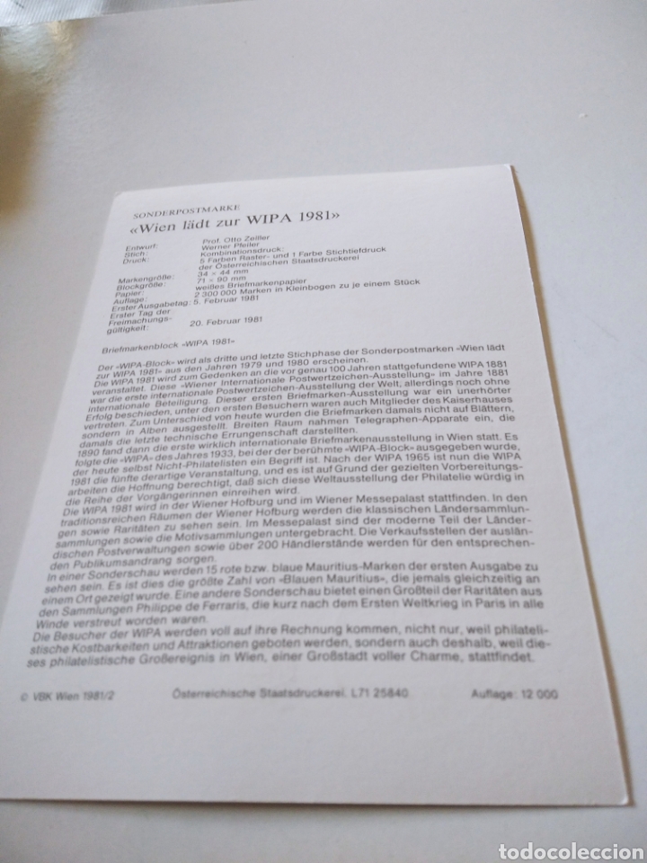 Sellos: Tarjeta Maxima Viena - Foto 2