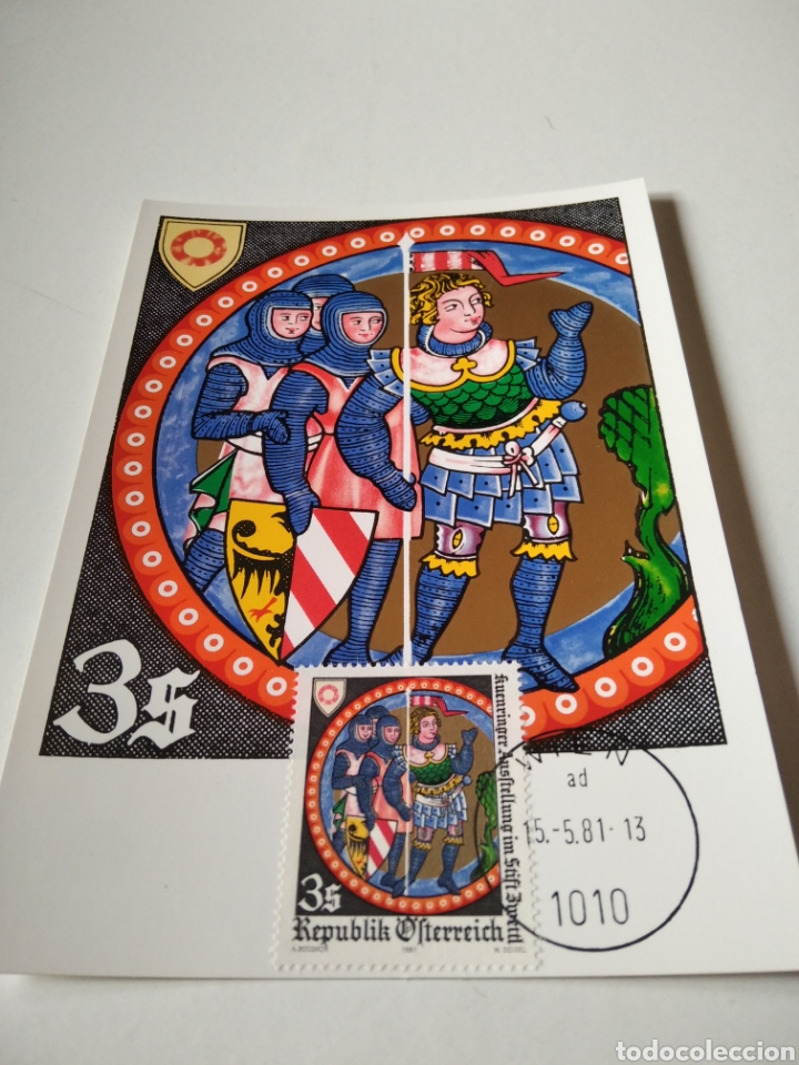 Sellos: Tarjeta Maxima medieval Austria - Foto 1