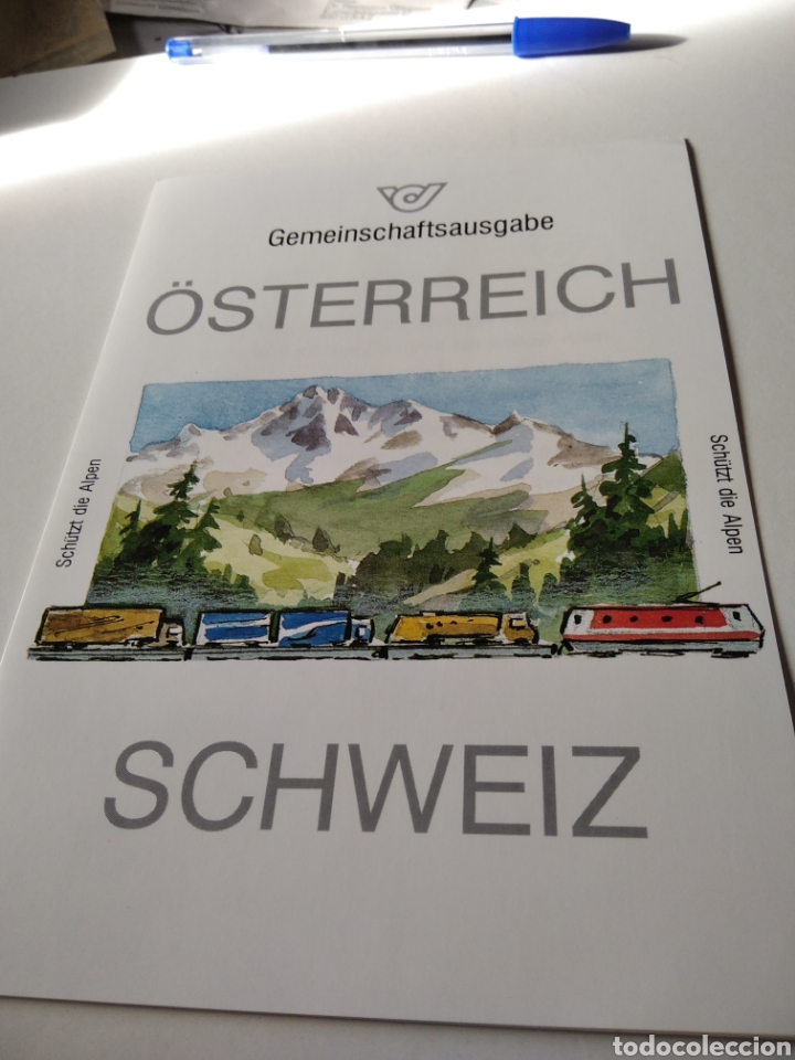 Sellos: Documento filat&eacute;lico Austria Suiza - Foto 1