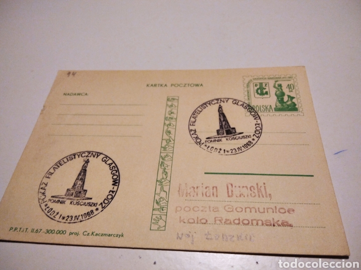 Sellos: Entero Postal Polska - Foto 1