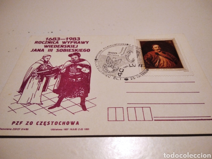 Sellos: Postal Polska medieval - Foto 1