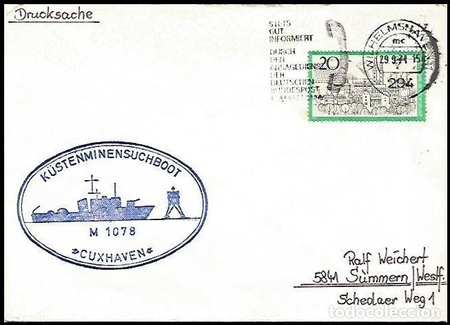 Sellos: ALEMANIA 1971 DRAGAMINAS CUXHAVEN