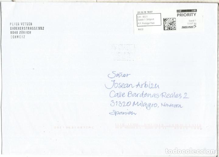 Sellos: SUIZA CC CON ATM LABEL PRIORITY - Foto 1