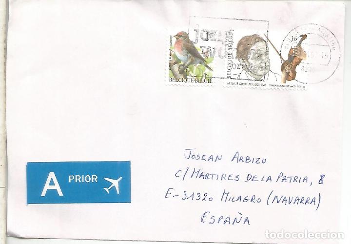 Sellos: BELGICA CC SELLO APAJARO AVE BIRD VIOLIN MUSICA ARTHUR GRUMIAUX