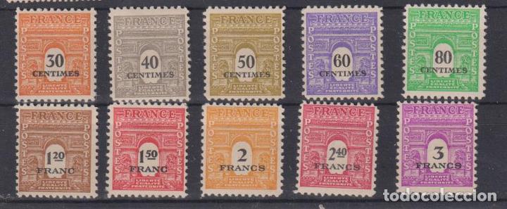 Sellos: Francia 1944. Yvert 620-29* - Foto 1