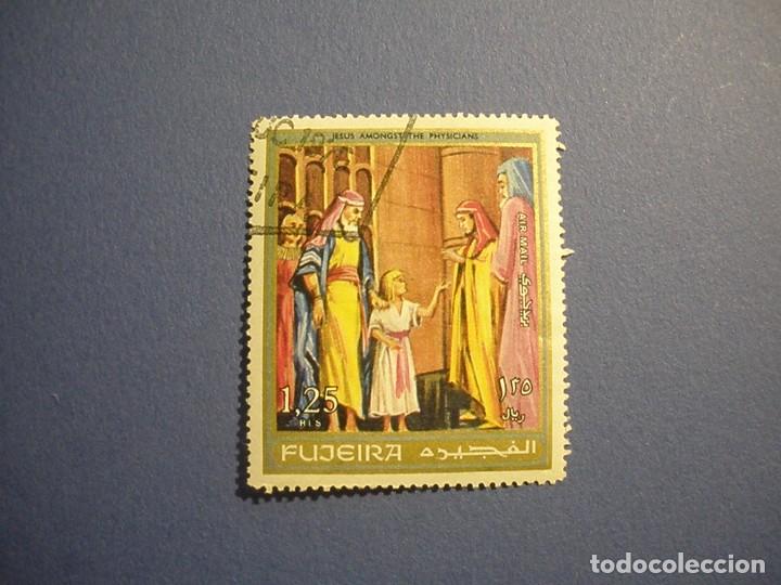 Francobolli: EMIRATOS ARABES UNIDOS - FUJEIRA - RELIGI&Oacute;N - JESUS ENTRE LOS M&Eacute;DICOS