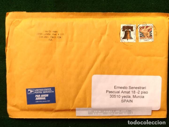 Timbres: SOBRE CIRCULADO CON SELLOS Y MATASELLO - USA EEUU