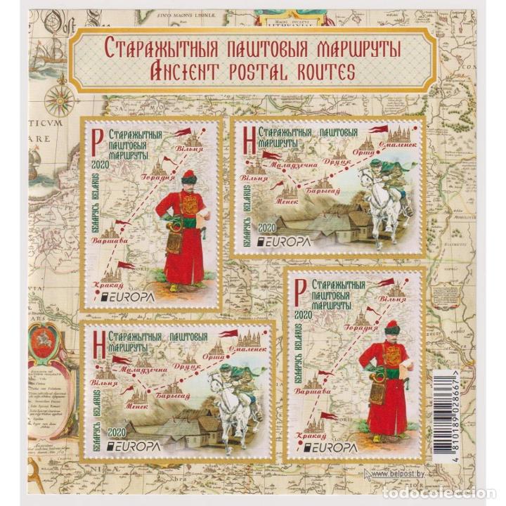 Sellos: ⚡ Discount Belarus 2020 Ancient post routes MNH - Post services, Mail History - Foto 1 - 304347238