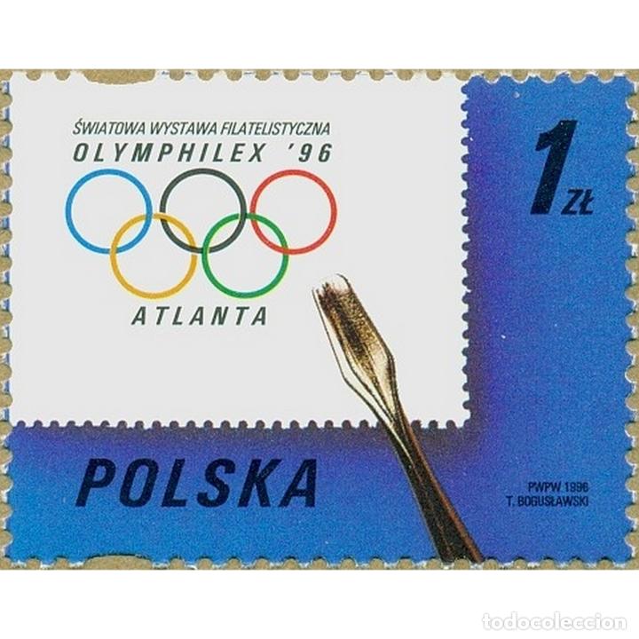 ⚡ DISCOUNT POLAND 1996 WORLD PHILATELIC EXHIBITION OLYMPHILEX MNH - OLYMPIC GAMES, PHILATELI (Sellos - Historia Postal - Sellos otros paises)