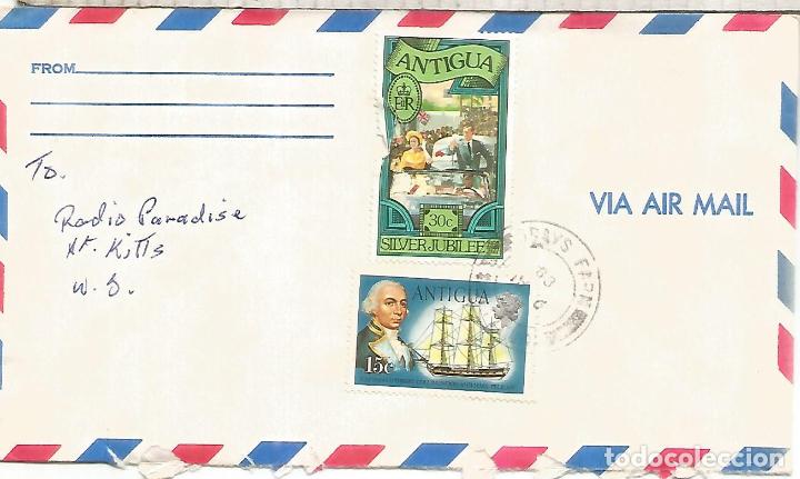 Sellos: ANTIGUA CC SELLO HMS PELIKAN VELERO SHIP