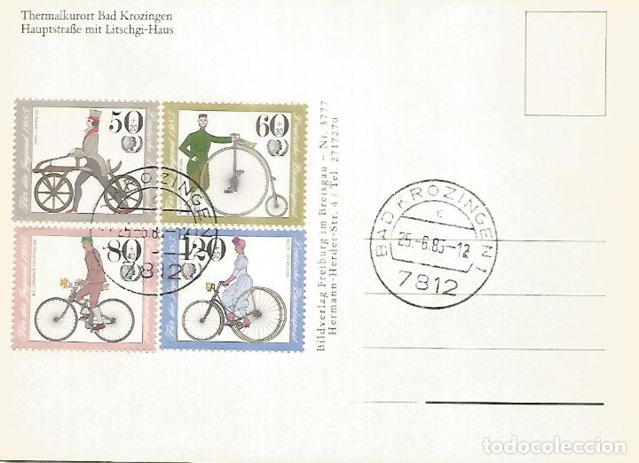 Sellos: ALEMANIA BAD KROZINGEN CICLISMO BICICLETA CYCLING BICYCLE