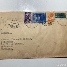 Sellos: CARTA DE SUDÁFRICA A ESCOCIA 1945
