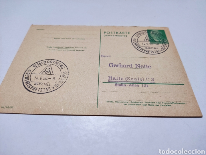 Sellos: Entero postal DDR - Foto 1