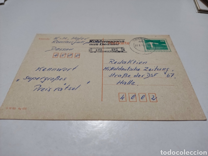 Sellos: Entero postal DDR - Foto 1