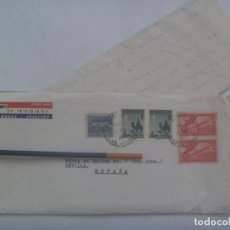 Sellos: CARTA CIRCULADA DESDE CUBA A SEVILLA. 1958 ( 25 º ANIVERSARIO CUBANA DE AVIACION , PRECASTRISTA ). Lote 327573413
