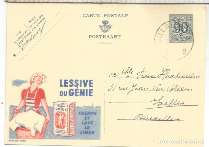 Briefmarken: BELGICA PUBLIBEL ENTERO POSTAL PUBLICIDAD LESSIVE DU GENIE JABON SOAP 1078