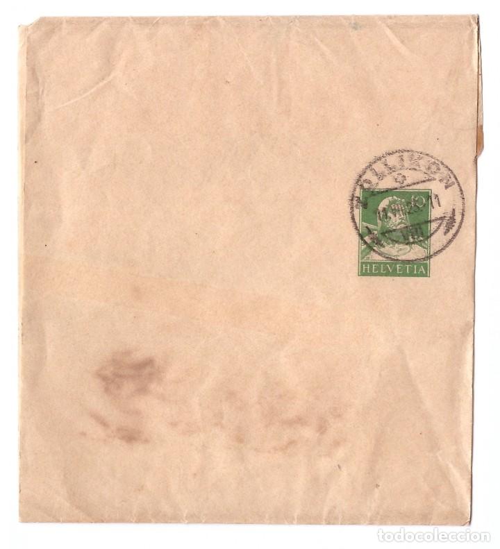 Sellos: FAJA POSTAL DE SUIZA // CIRCULADA EN 1923 - Foto 1