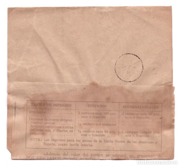 Sellos: FAJA POSTAL DE ARGENTINA // CIRCULADA EN 1945 - Foto 2