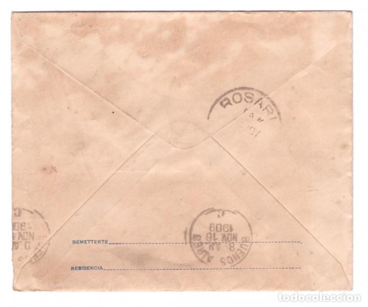 Sellos: SOBRE POSTAL DE BRASIL // CIRCULADO EN 1909 - Foto 2
