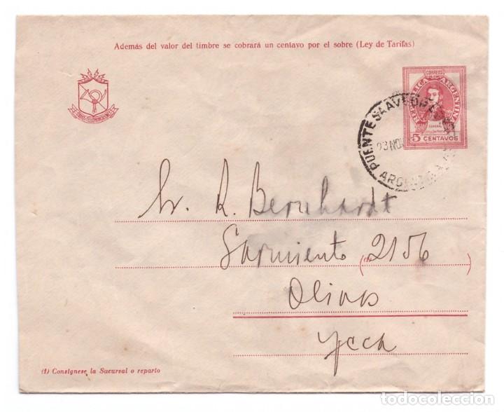 Sellos: SOBRE POSTAL DE ARGENTINA // CIRCULADO - Foto 1