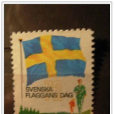 Sellos: SVENSKA FLAGGANS DAG NATIONALDAGEN 1972 VIGNETTE POSTER STAMP