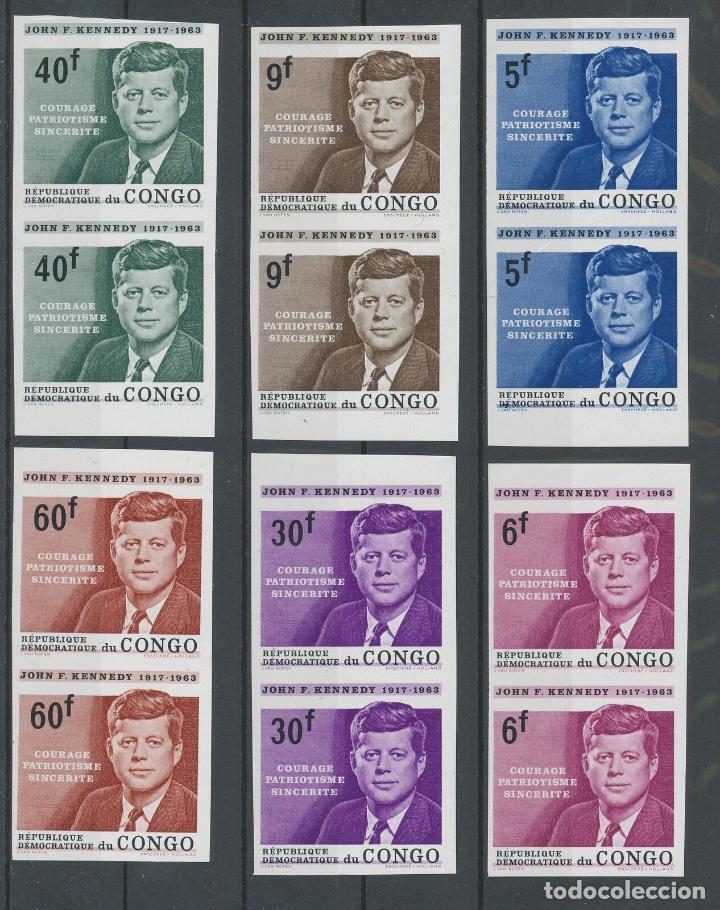 Sellos: CONGO SIN DENTAR IMPERFORATE KENNEDY - Foto 1