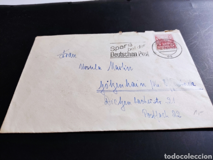 Sellos: Sobre circulado sellos DDR - Foto 1