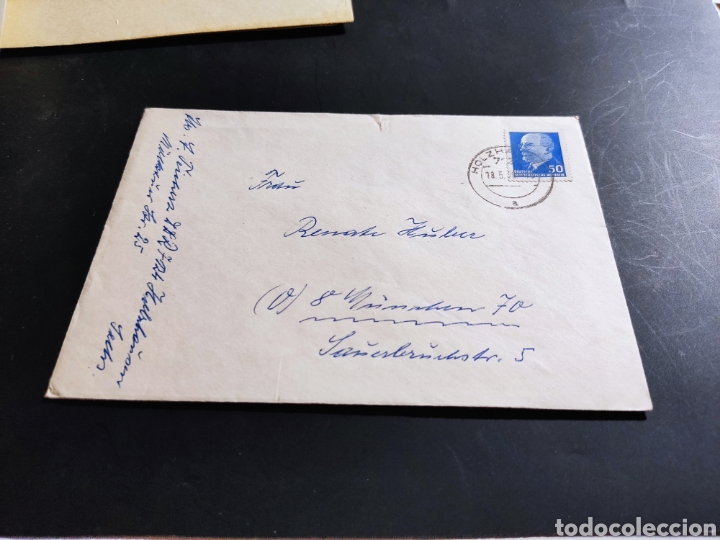 Sellos: Sobre circulado sellos DDR - Foto 1