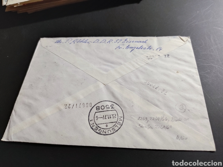 Sellos: Sobre circulado sellos DDR - Foto 2