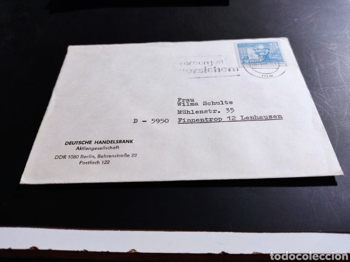 Sellos: Sobre circulado sellos DDR - Foto 1