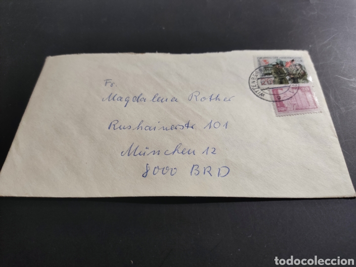 Sellos: Sobre circulado sellos DDR - Foto 1