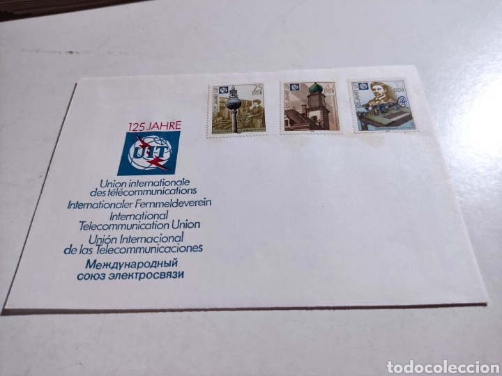 Sellos: Sobre primer d&iacute;a sellos DDR - Foto 1