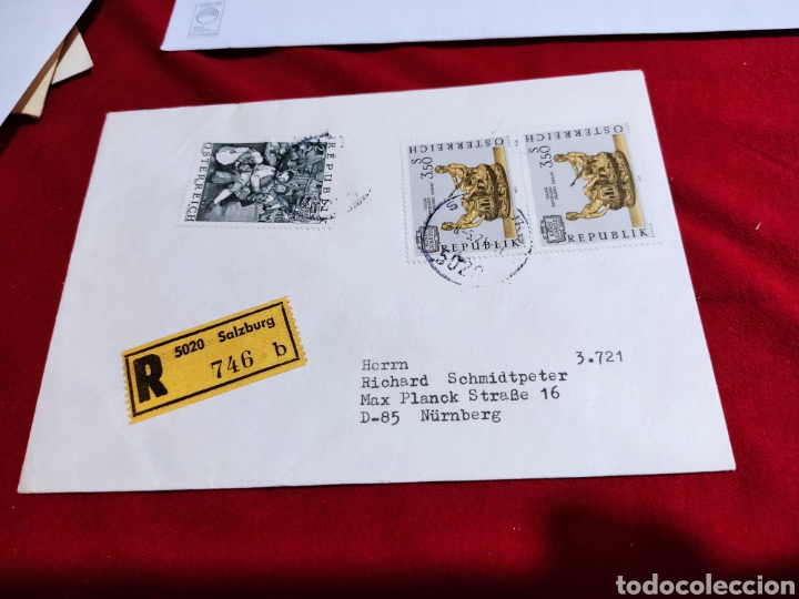 Sellos: Sobre circulado sellos Austria - Foto 1