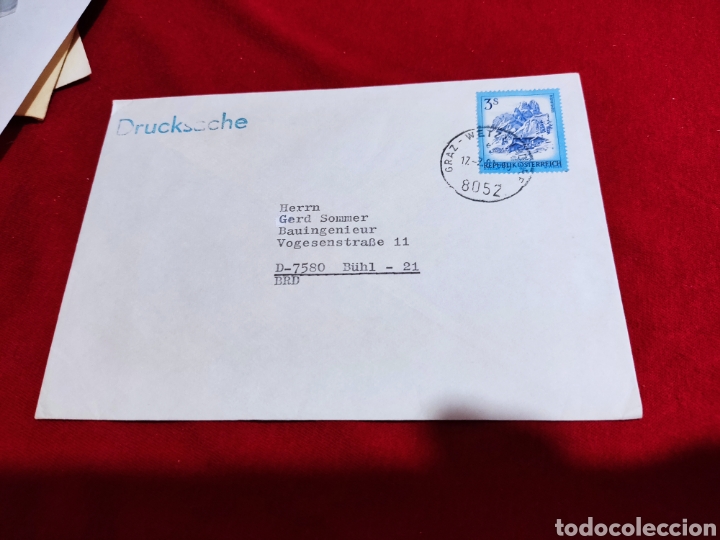 Sellos: Sobre circulado sellos Austria - Foto 1