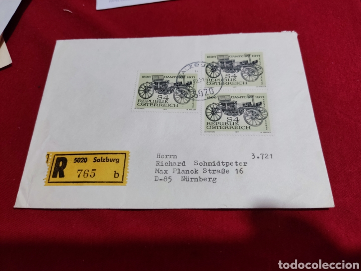Sellos: Sobre circulado sellos Austria - Foto 1