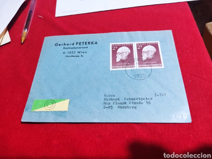 Sellos: Sobre circulado sellos Austria - Foto 1